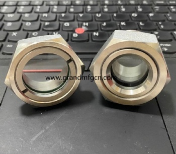 304不锈钢油窗油标液位观察镜液油视镜G3/4寸