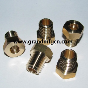 CNC precision machined parts brass thread locking nut