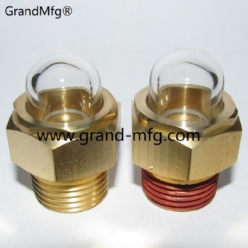 NPT Brass Sight Glass Gauge plug Air Bubbles in Overflow Tank