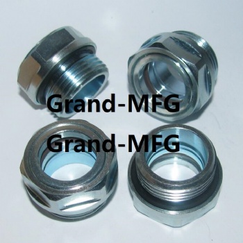 NPT Steel zinc plated oil sight glass oil level gauge