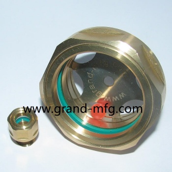 BSP thread 1 inch brass oil sight glass gear reducer oil levels