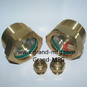 Heavy Tractor Radiator Brass Sight Glass Gauge Plug NPT